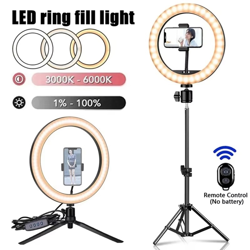 Webcam Ring Light - LED Selfie Ring Lighting Photographic Selfie