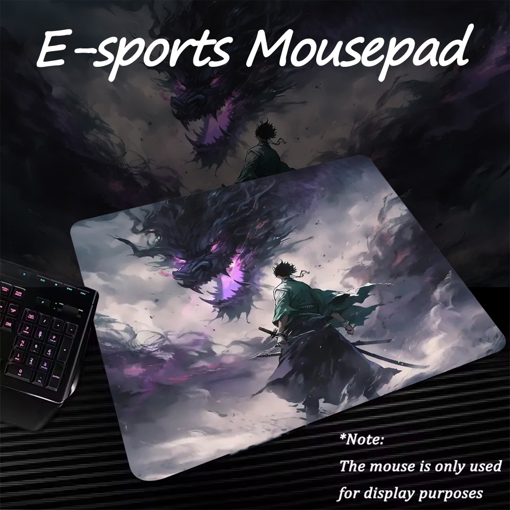 Esports Vs Gaming - E-sports Mousepad: Samurai vs. Dark Dragon
