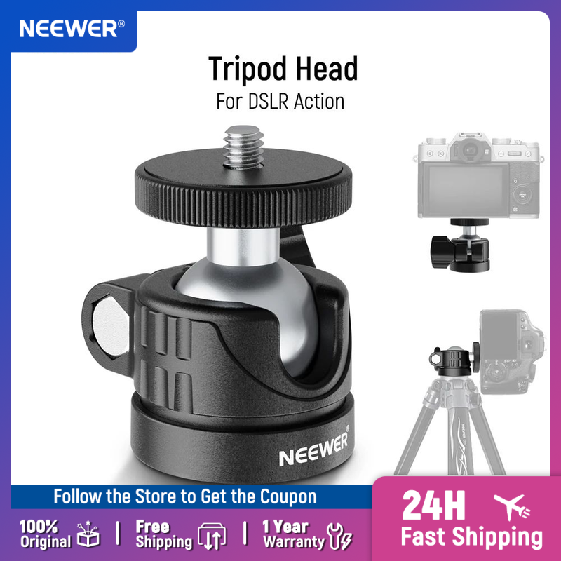 NEEWER Mini Ball Head, Portabl - đánh giá và giá Webcam Ring Light