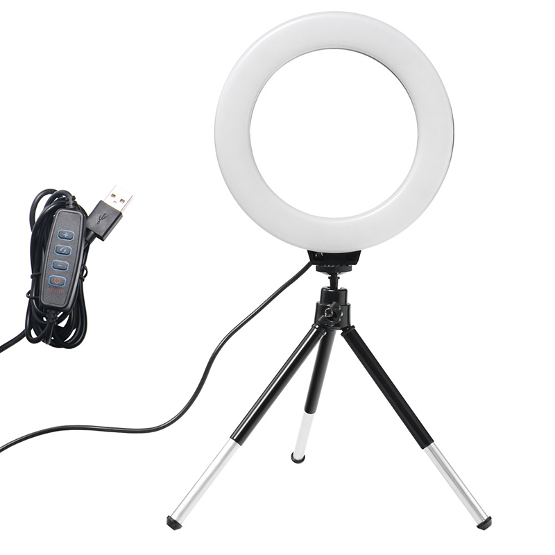 6Inch Vòng Ánh Sáng Với Chân M - đánh giá và giá Webcam Ring Light
