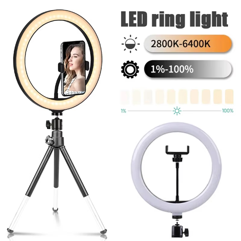 10 inch Selfie Ring Light Phot - đánh giá và giá Webcam Ring Light