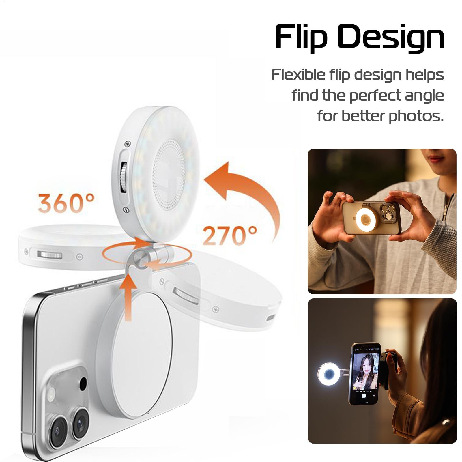 Portable Selfie Light Clip On  - đánh giá và giá Webcam Ring Light