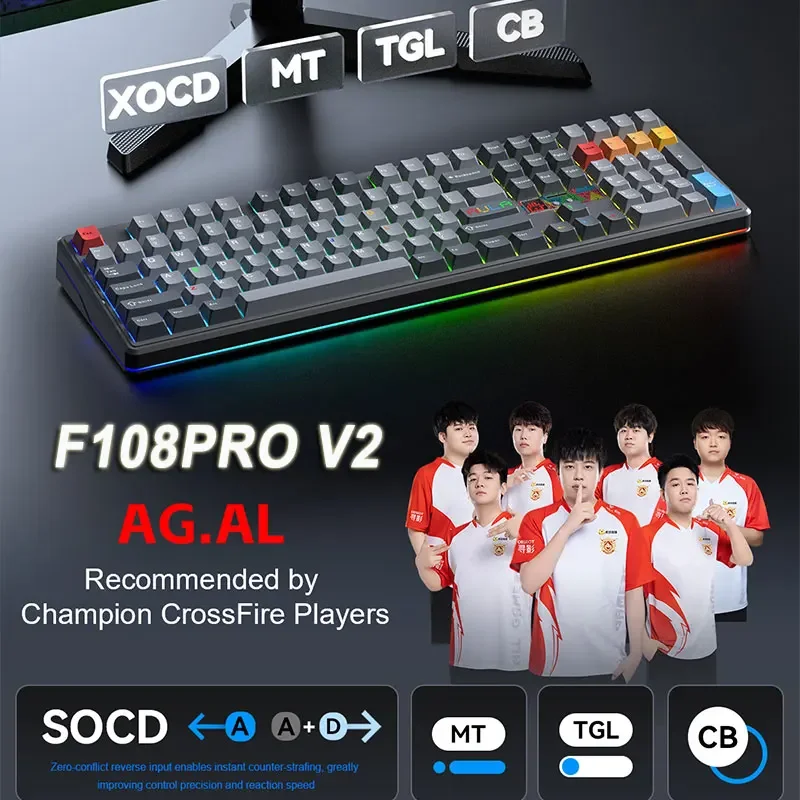 AULA F108 Pro V2 Mechanical Ke - đánh giá và giá Esports Gaming Uk