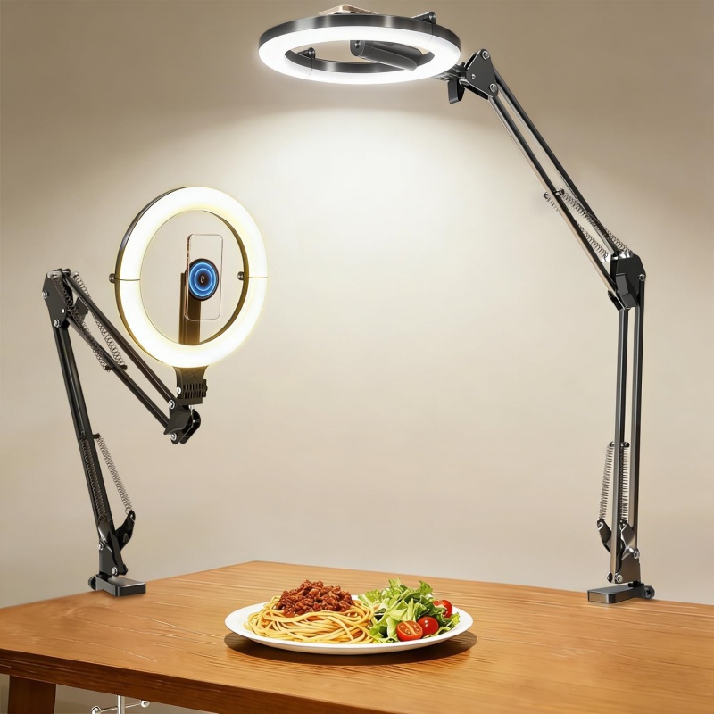 Magnetic Overhead Phone Mount  - đánh giá và giá Webcam Ring Light