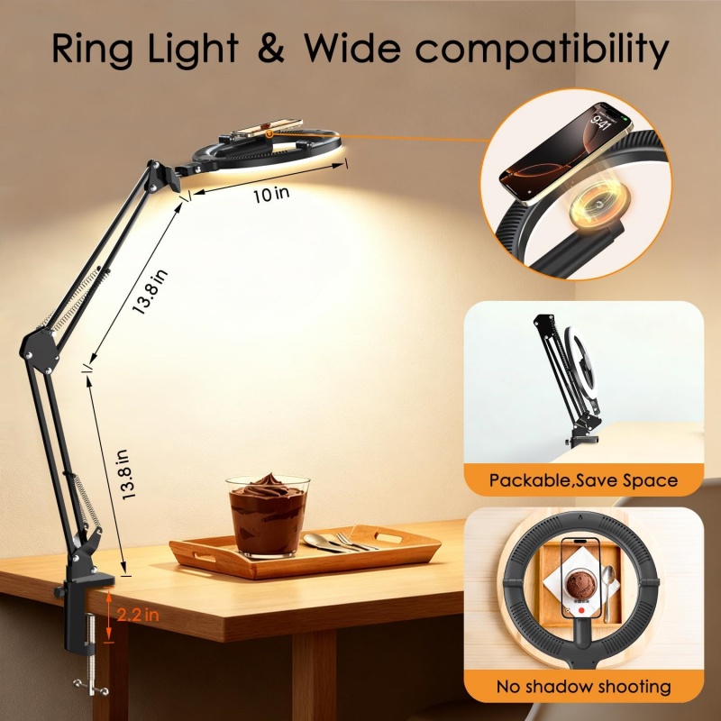 Magnetic Overhead Phone Mount  - đánh giá và giá Webcam Ring Light